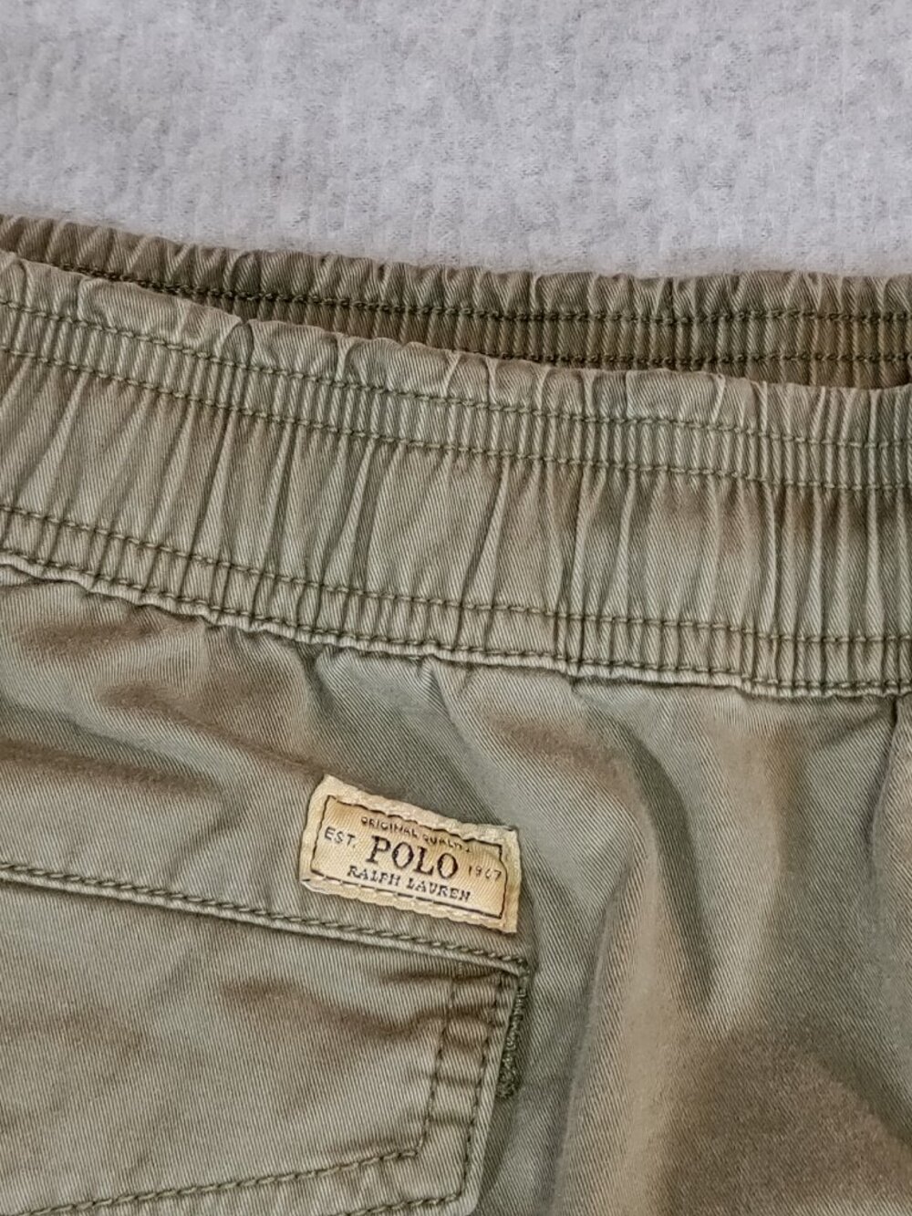 Polo Ralph Lauren Mens M Cropped Ankle Zip Utility Cargo Joggers Pants Green - Picture 5 of 12